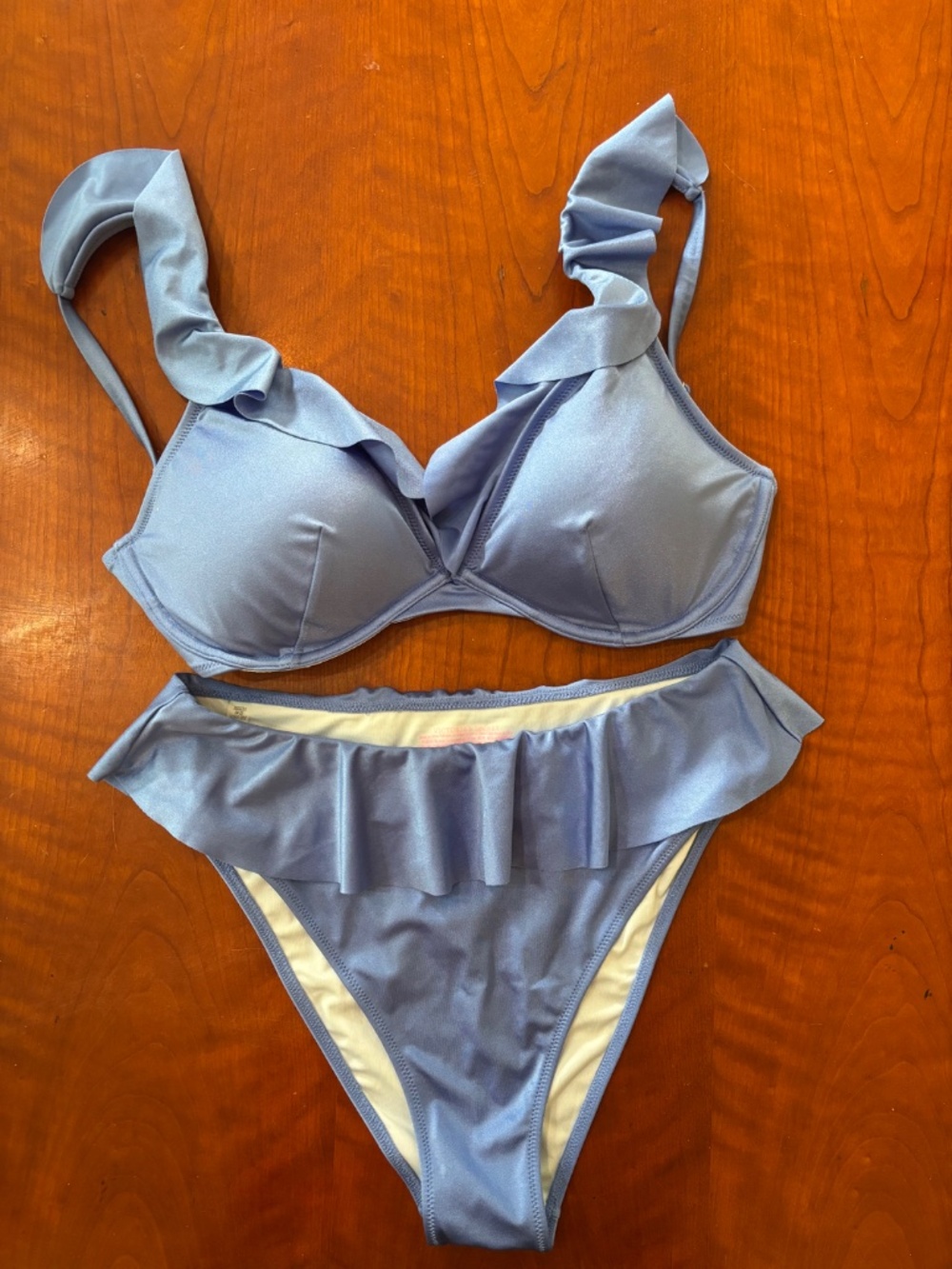 Victorias Secret ruffle bikini, 34DD, M - Picture 2 of 5